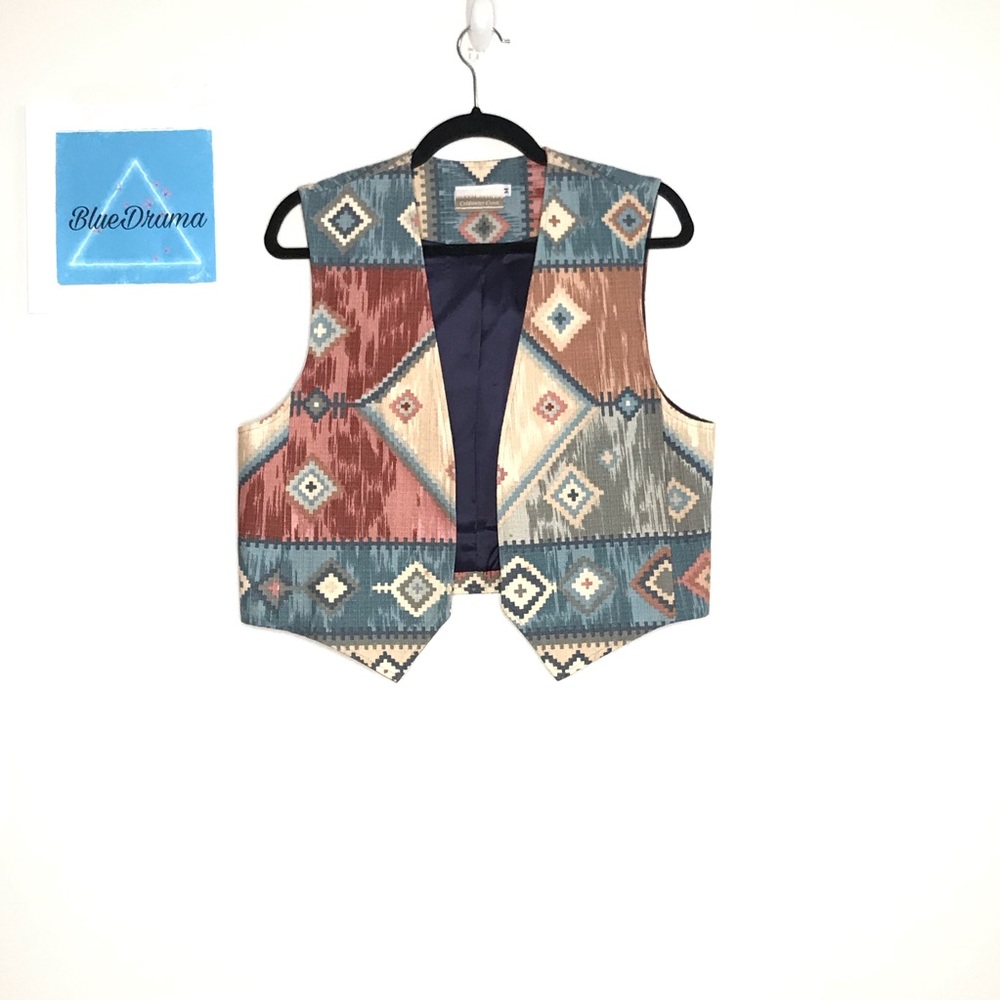 ~Coldwater Creek colorful tribal vest